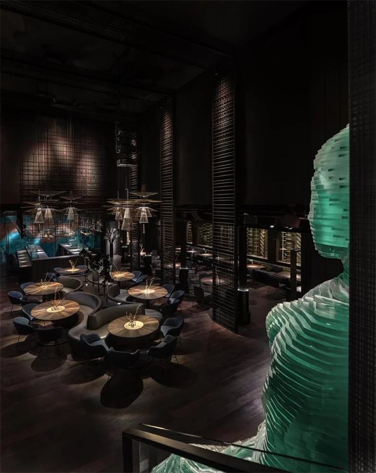 Eastern Zen-inspired Bar Restaurant Interior Eastern Zen-inspired Bar Restaurant Interior